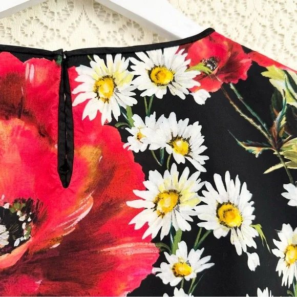 Dolce & Gabbana Daisy and Poppy Print Top